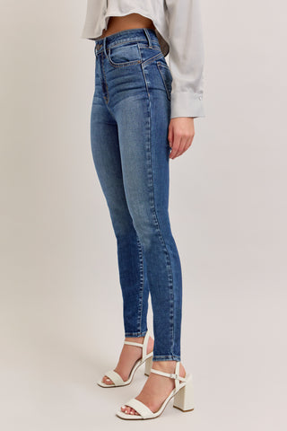 High Rise Ankle Skinny