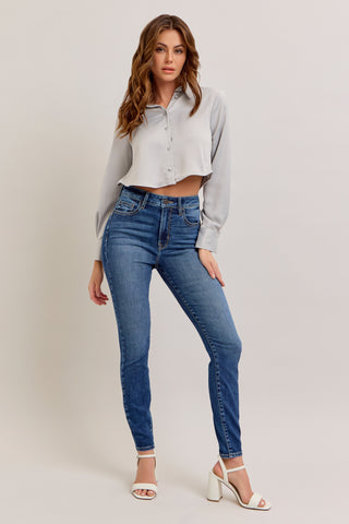 High Rise Ankle Skinny