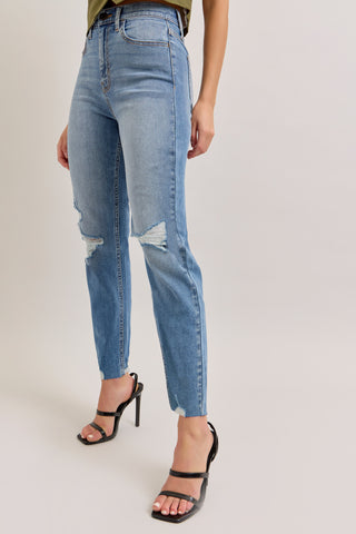 Cropped Mom Jean