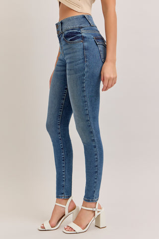 Mid-Rise Ankle Skinny